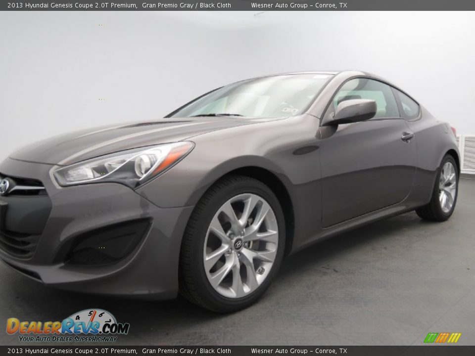 2013 Hyundai Genesis Coupe 2.0T Premium Gran Premio Gray / Black Cloth Photo #6