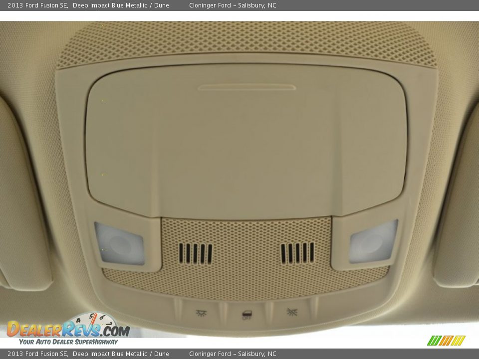 2013 Ford Fusion SE Deep Impact Blue Metallic / Dune Photo #36