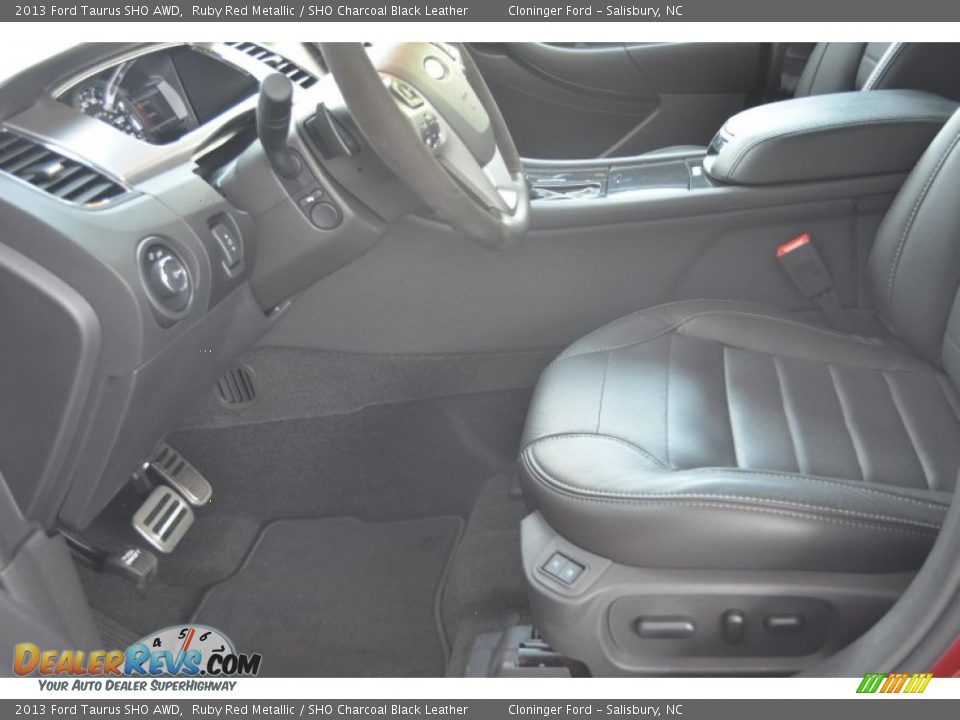 2013 Ford Taurus SHO AWD Ruby Red Metallic / SHO Charcoal Black Leather Photo #10