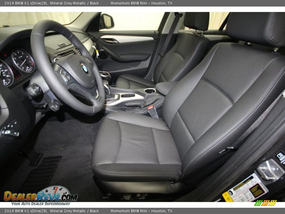 Black Interior - 2014 BMW X1 sDrive28i Photo #3