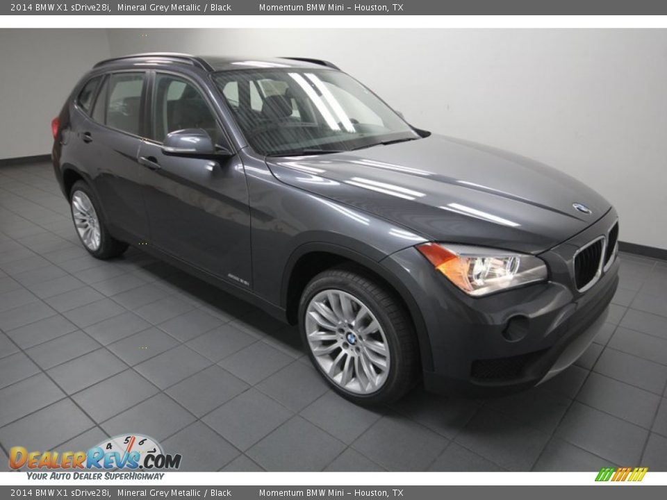 2014 BMW X1 sDrive28i Mineral Grey Metallic / Black Photo #6