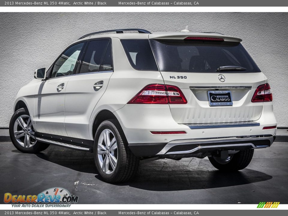 2013 Mercedes-Benz ML 350 4Matic Arctic White / Black Photo #2