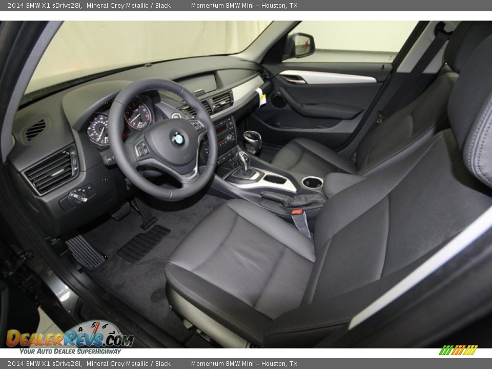 Black Interior - 2014 BMW X1 sDrive28i Photo #10