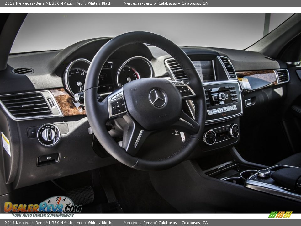 2013 Mercedes-Benz ML 350 4Matic Arctic White / Black Photo #5
