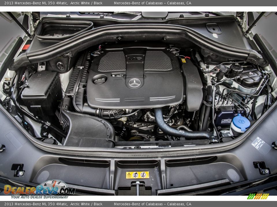 2013 Mercedes-Benz ML 350 4Matic Arctic White / Black Photo #9