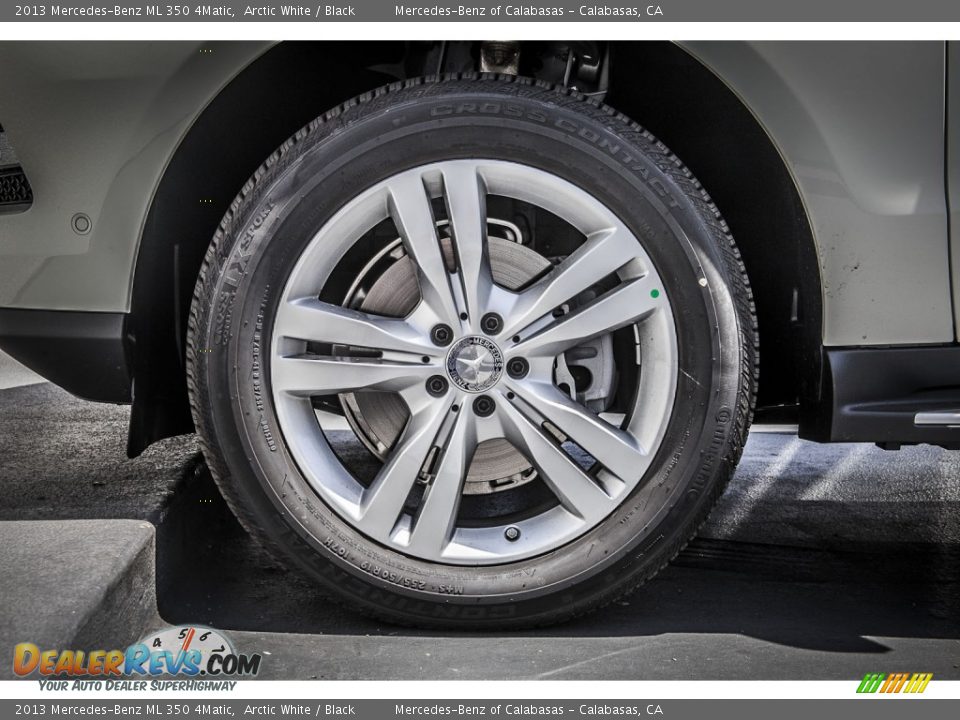 2013 Mercedes-Benz ML 350 4Matic Arctic White / Black Photo #10