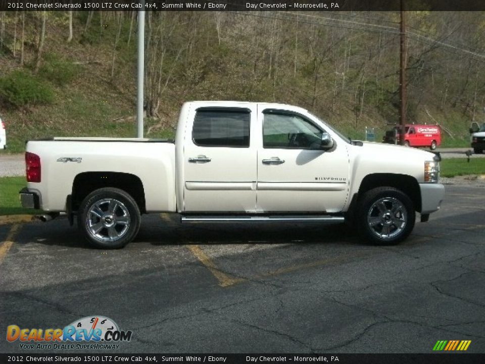 2012 Chevrolet Silverado 1500 LTZ Crew Cab 4x4 Summit White / Ebony Photo #4