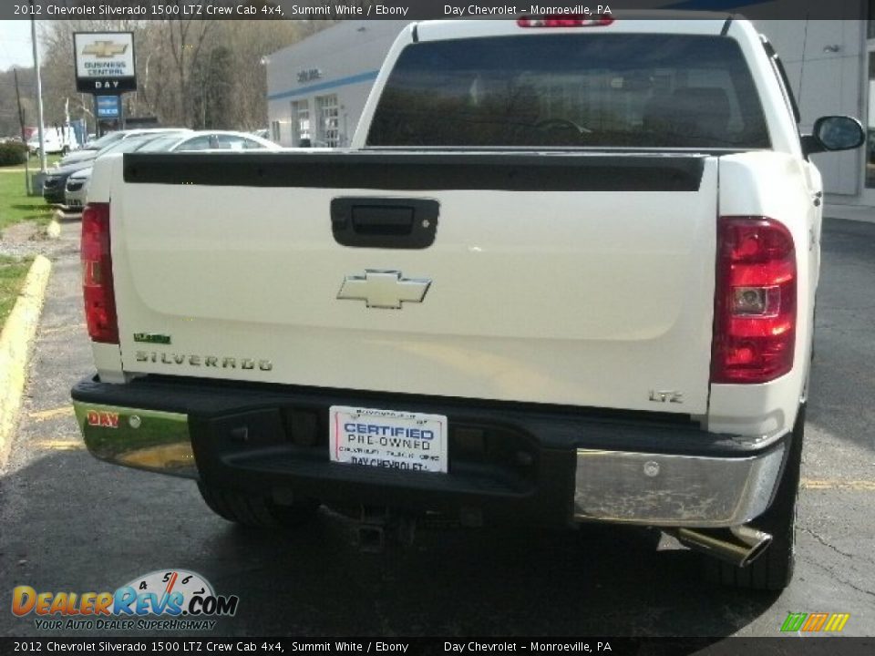 2012 Chevrolet Silverado 1500 LTZ Crew Cab 4x4 Summit White / Ebony Photo #8