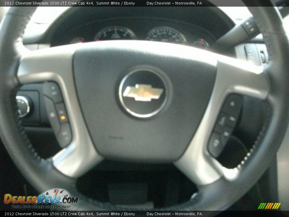 2012 Chevrolet Silverado 1500 LTZ Crew Cab 4x4 Summit White / Ebony Photo #13