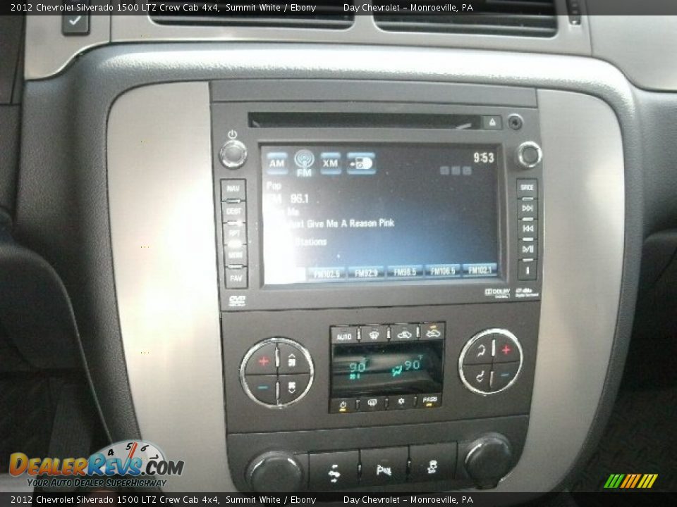 2012 Chevrolet Silverado 1500 LTZ Crew Cab 4x4 Summit White / Ebony Photo #15