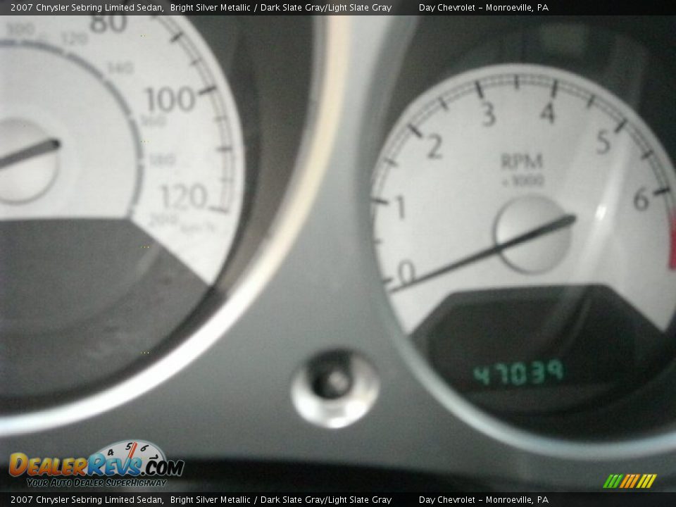 2007 Chrysler Sebring Limited Sedan Bright Silver Metallic / Dark Slate Gray/Light Slate Gray Photo #6