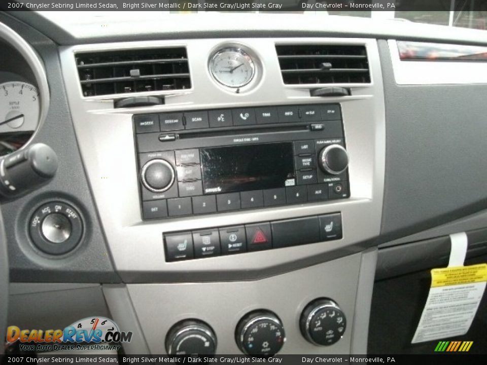 2007 Chrysler Sebring Limited Sedan Bright Silver Metallic / Dark Slate Gray/Light Slate Gray Photo #8