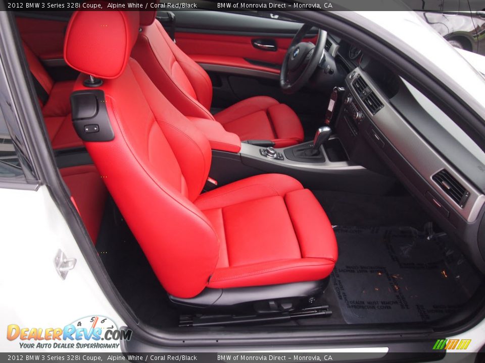 Coral Red/Black Interior - 2012 BMW 3 Series 328i Coupe Photo #5