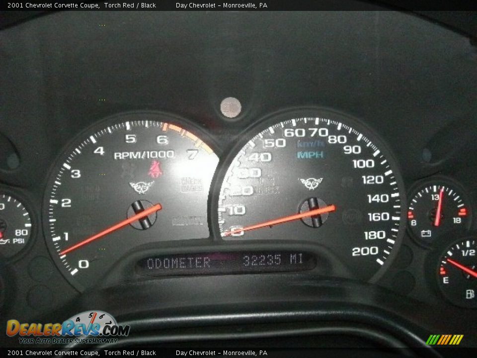 2001 Chevrolet Corvette Coupe Torch Red / Black Photo #20