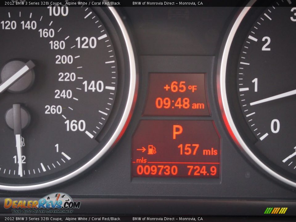2012 BMW 3 Series 328i Coupe Alpine White / Coral Red/Black Photo #15