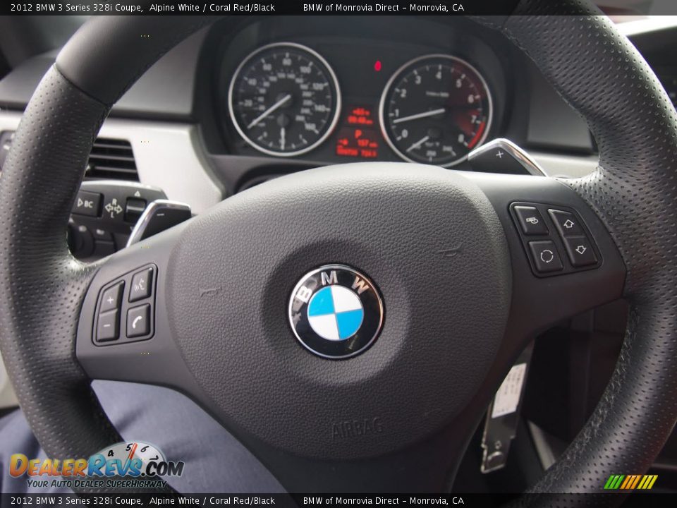 2012 BMW 3 Series 328i Coupe Steering Wheel Photo #17