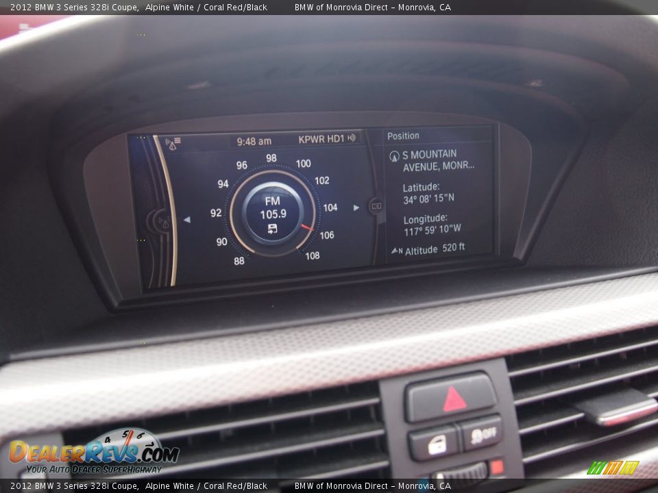 2012 BMW 3 Series 328i Coupe Alpine White / Coral Red/Black Photo #20