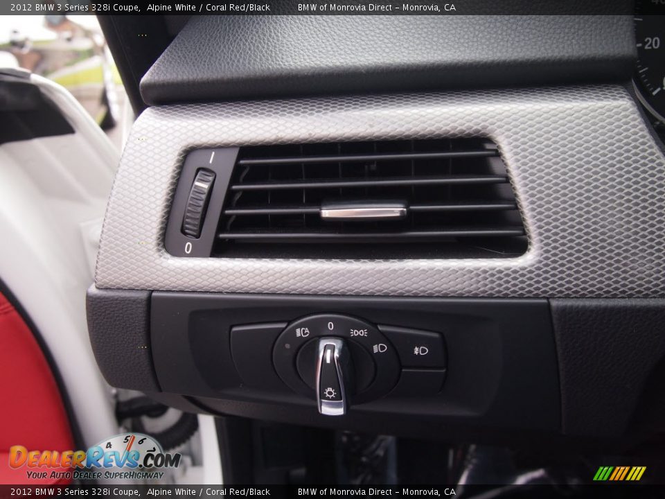 2012 BMW 3 Series 328i Coupe Alpine White / Coral Red/Black Photo #25