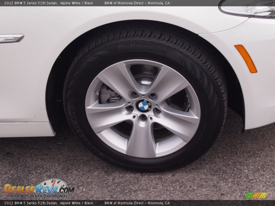 2012 BMW 5 Series 528i Sedan Alpine White / Black Photo #2