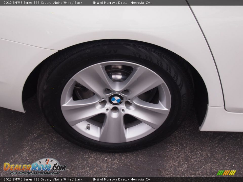 2012 BMW 5 Series 528i Sedan Alpine White / Black Photo #8