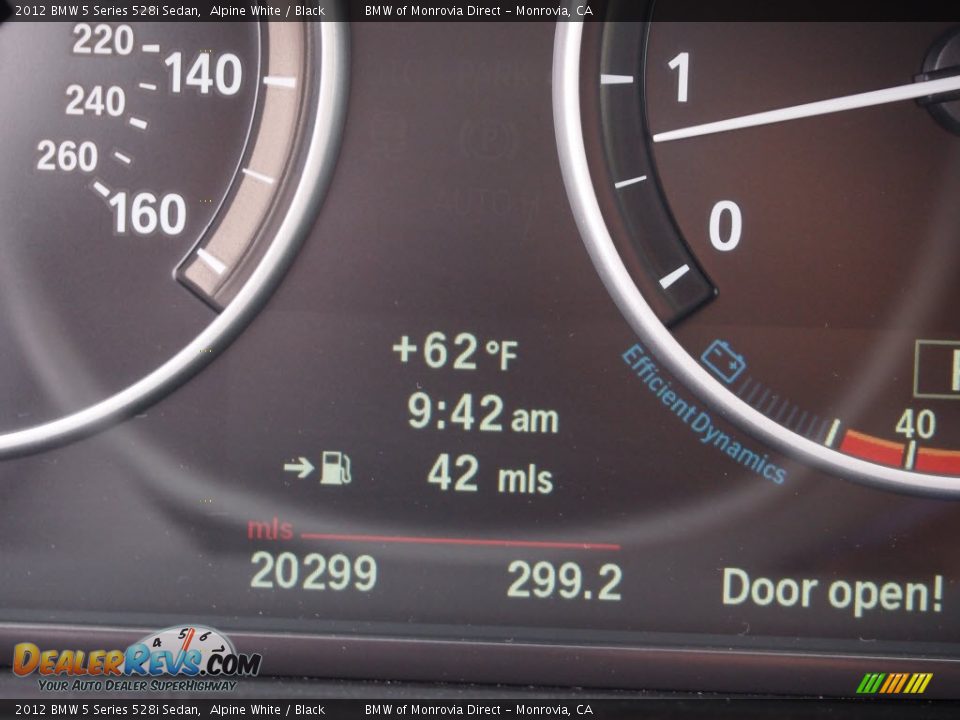 2012 BMW 5 Series 528i Sedan Alpine White / Black Photo #18