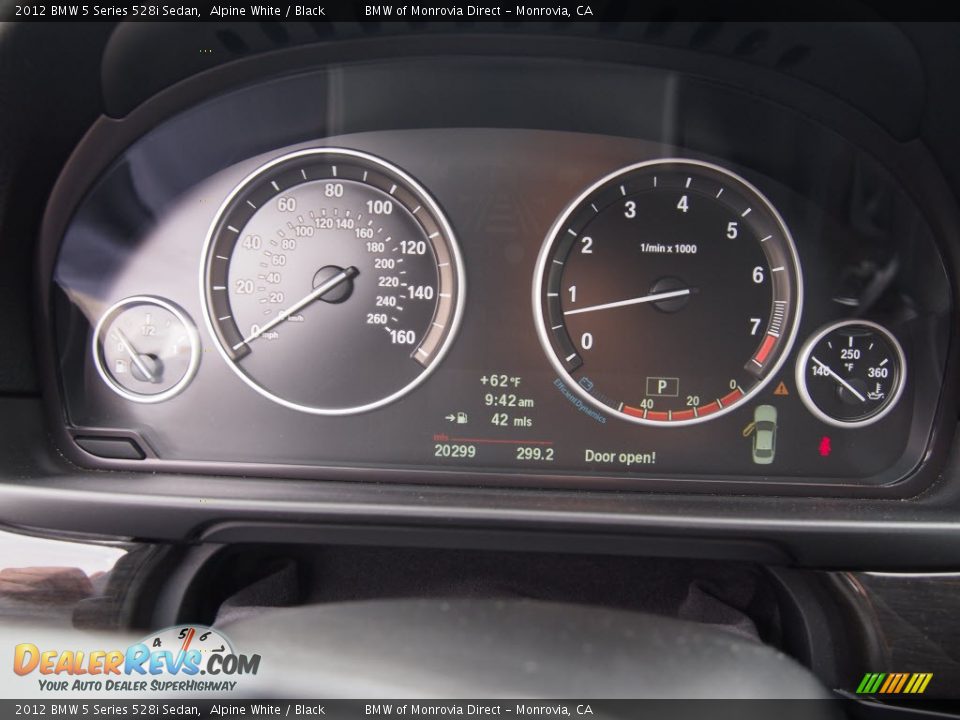 2012 BMW 5 Series 528i Sedan Alpine White / Black Photo #19