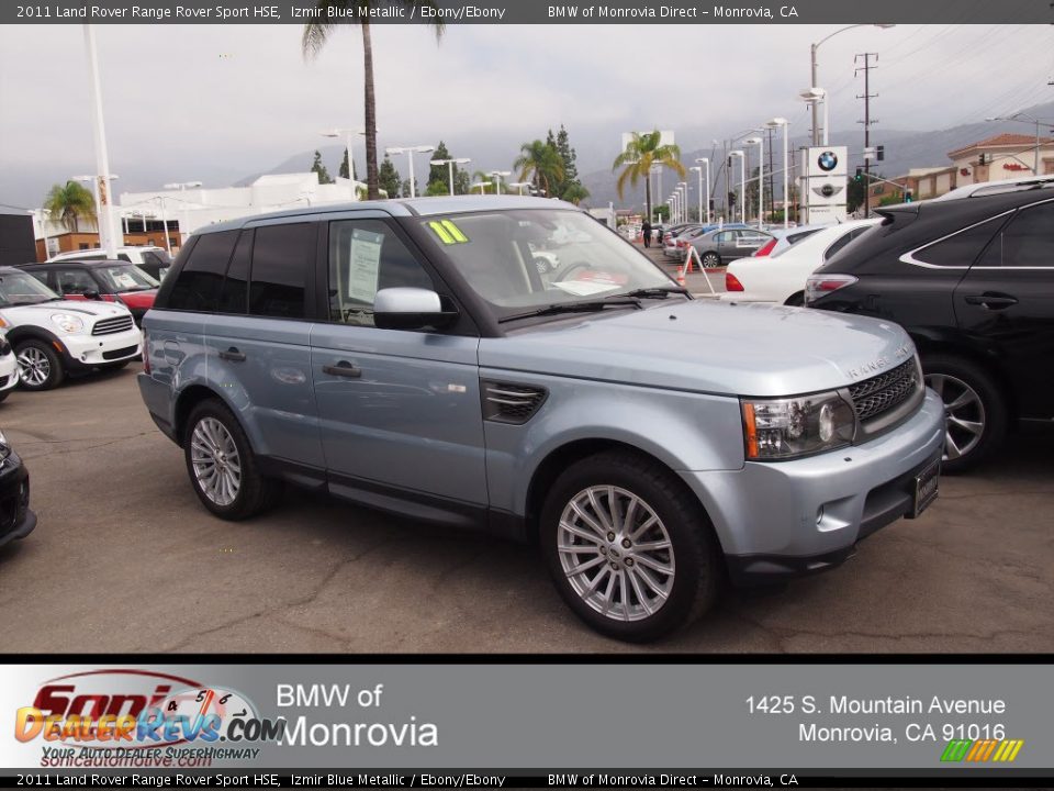 2011 Land Rover Range Rover Sport HSE Izmir Blue Metallic / Ebony/Ebony Photo #1