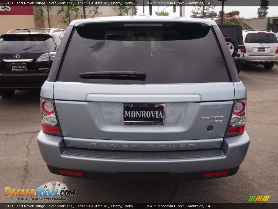 2011 Land Rover Range Rover Sport HSE Izmir Blue Metallic / Ebony/Ebony Photo #8
