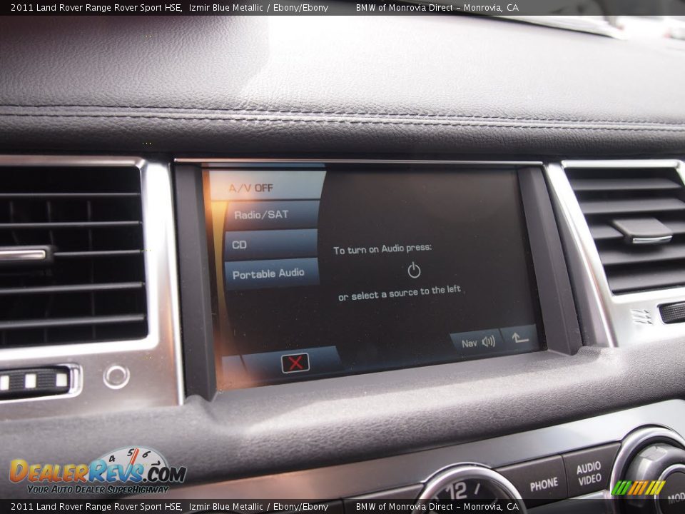 2011 Land Rover Range Rover Sport HSE Izmir Blue Metallic / Ebony/Ebony Photo #20