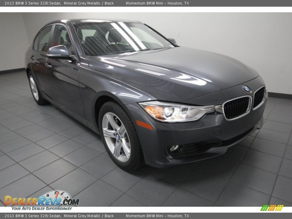 2013 BMW 3 Series 328i Sedan Mineral Grey Metallic / Black Photo #1