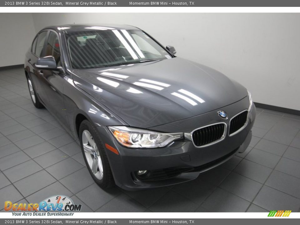 2013 BMW 3 Series 328i Sedan Mineral Grey Metallic / Black Photo #5