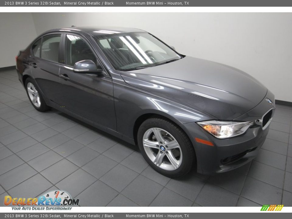 2013 BMW 3 Series 328i Sedan Mineral Grey Metallic / Black Photo #6