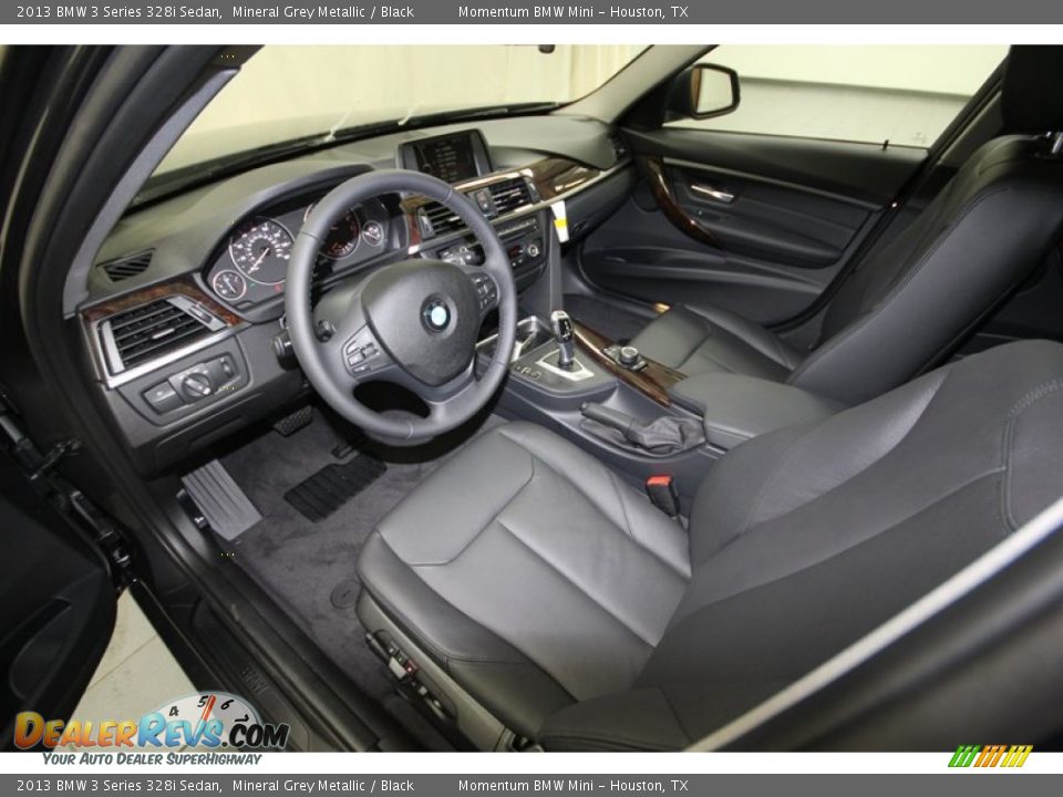 2013 BMW 3 Series 328i Sedan Mineral Grey Metallic / Black Photo #11