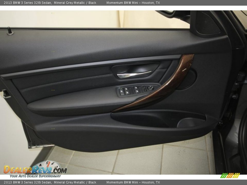 2013 BMW 3 Series 328i Sedan Mineral Grey Metallic / Black Photo #13