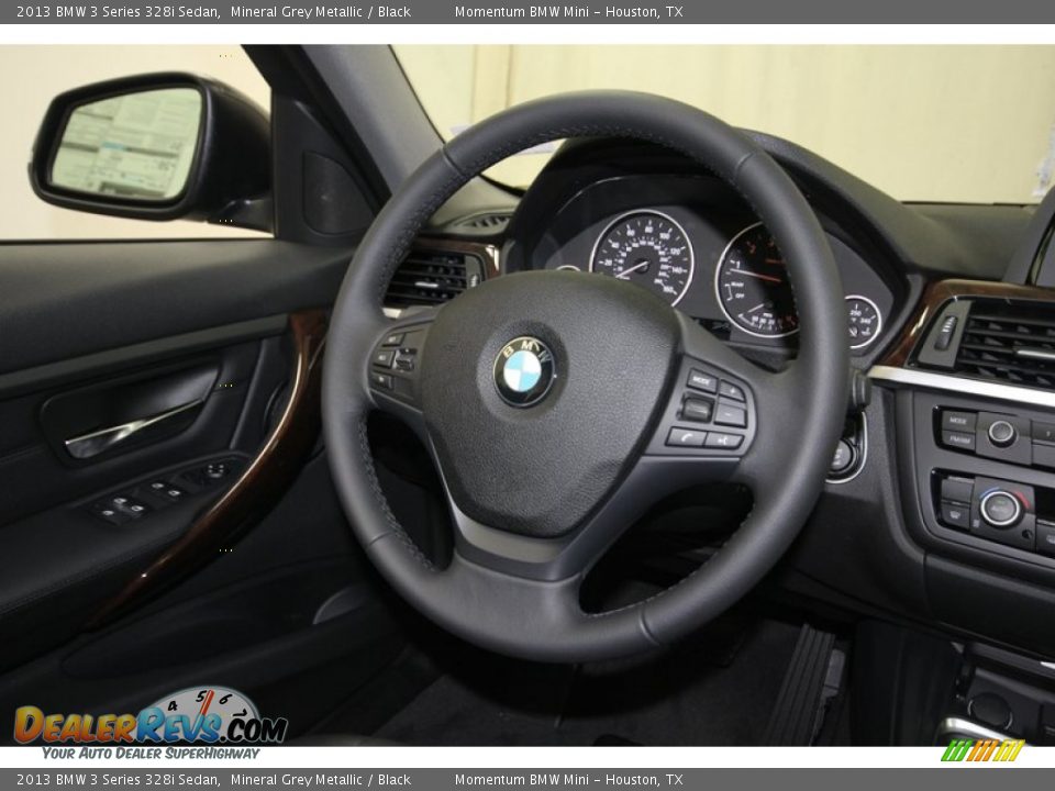 2013 BMW 3 Series 328i Sedan Mineral Grey Metallic / Black Photo #28