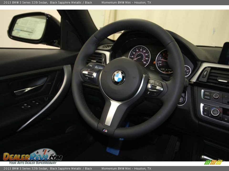 2013 BMW 3 Series 328i Sedan Black Sapphire Metallic / Black Photo #28