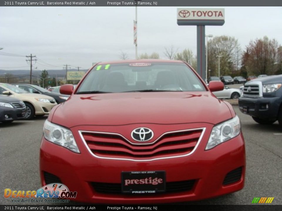 2011 Toyota Camry LE Barcelona Red Metallic / Ash Photo #2