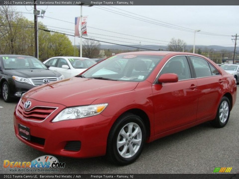 2011 Toyota Camry LE Barcelona Red Metallic / Ash Photo #3
