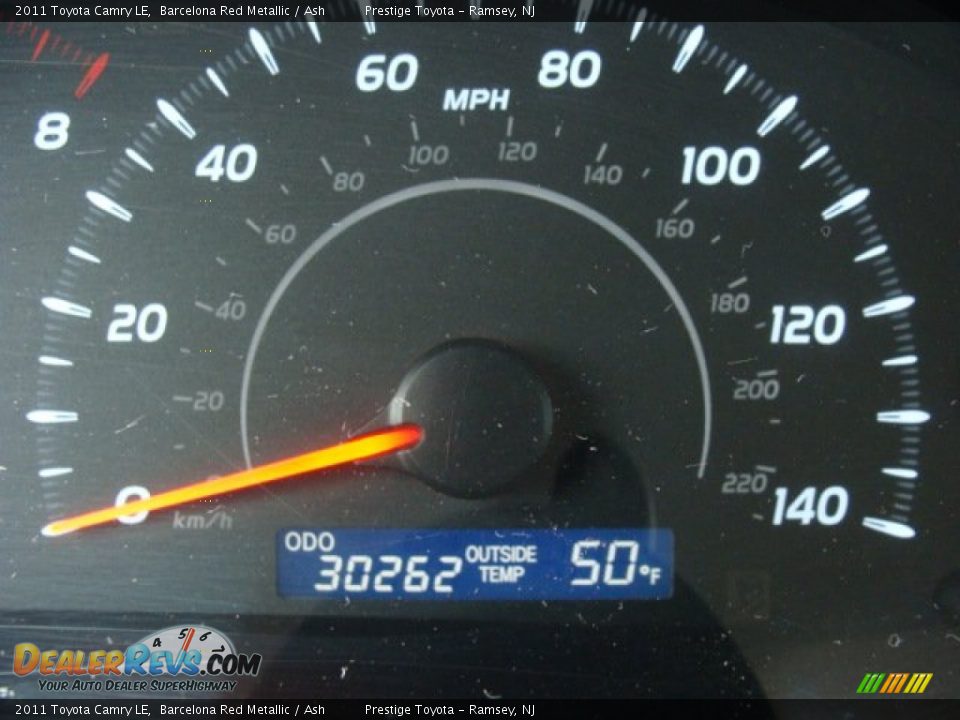 2011 Toyota Camry LE Barcelona Red Metallic / Ash Photo #10