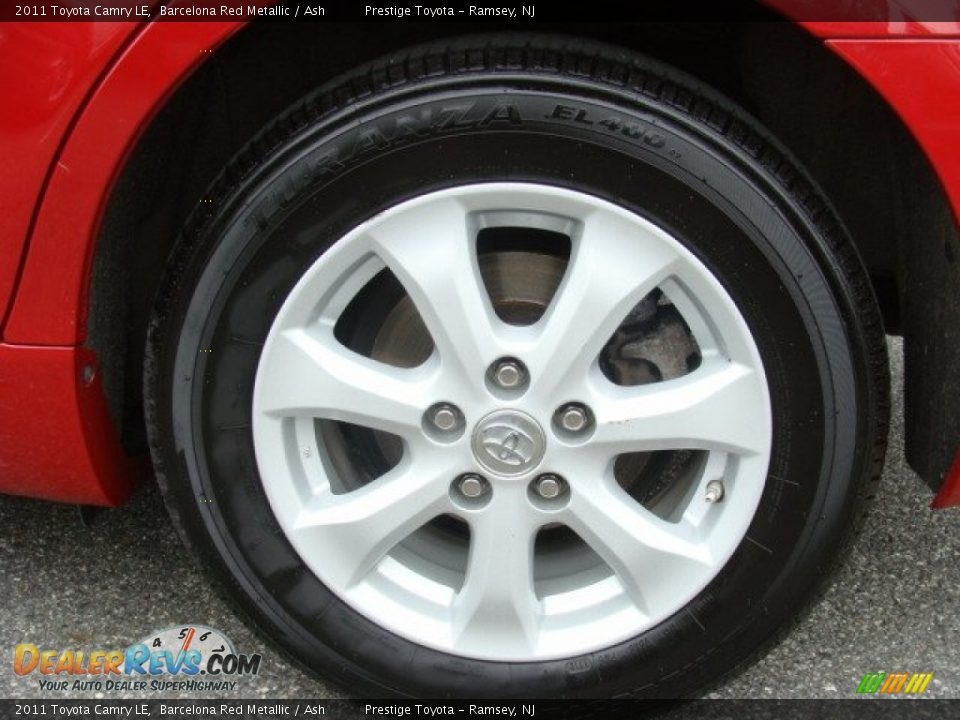 2011 Toyota Camry LE Barcelona Red Metallic / Ash Photo #14