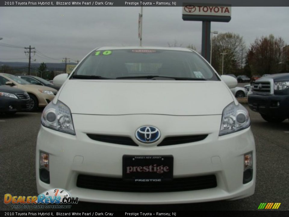 2010 Toyota Prius Hybrid II Blizzard White Pearl / Dark Gray Photo #2