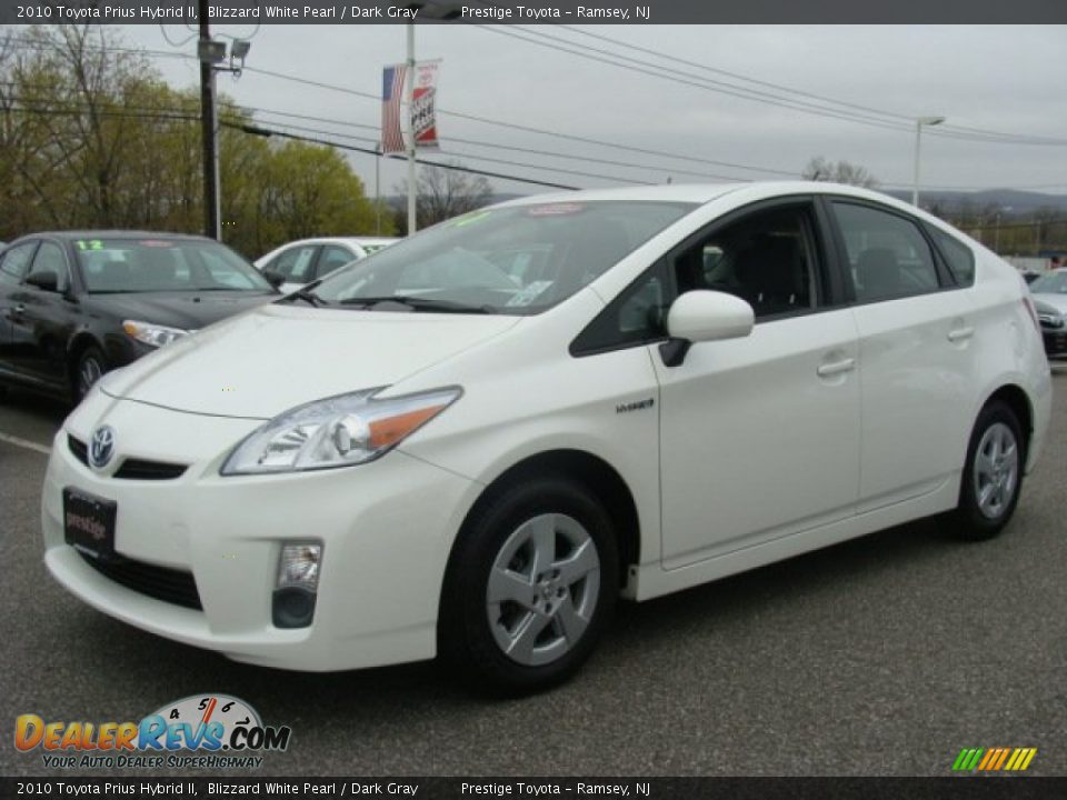 2010 Toyota Prius Hybrid II Blizzard White Pearl / Dark Gray Photo #3