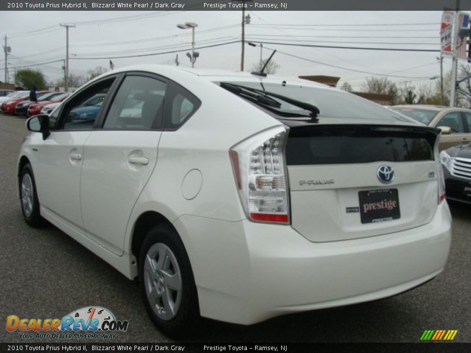 2010 Toyota Prius Hybrid II Blizzard White Pearl / Dark Gray Photo #4