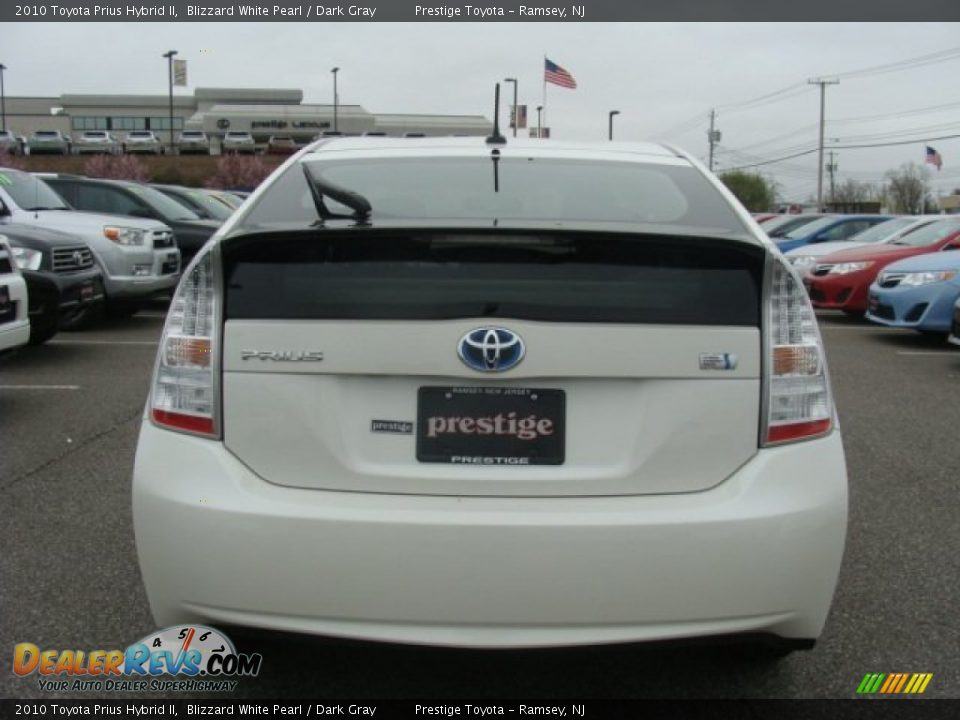 2010 Toyota Prius Hybrid II Blizzard White Pearl / Dark Gray Photo #5