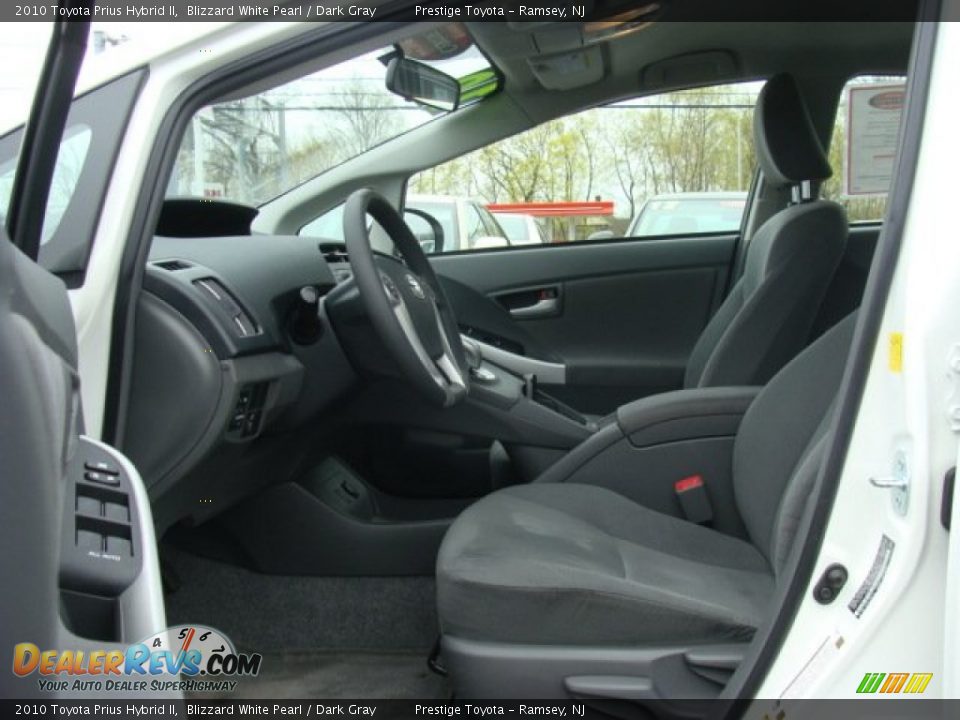 2010 Toyota Prius Hybrid II Blizzard White Pearl / Dark Gray Photo #7