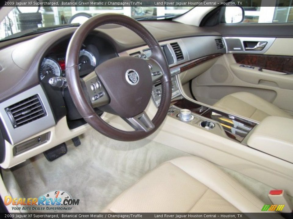 Champagne/Truffle Interior - 2009 Jaguar XF Supercharged Photo #12