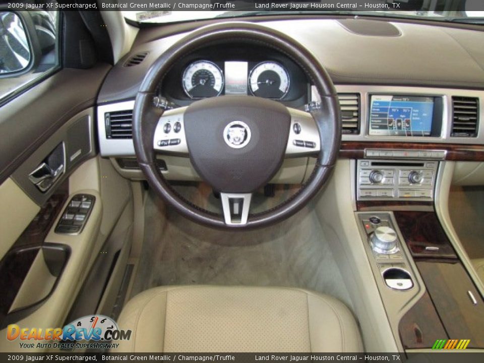 Dashboard of 2009 Jaguar XF Supercharged Photo #13