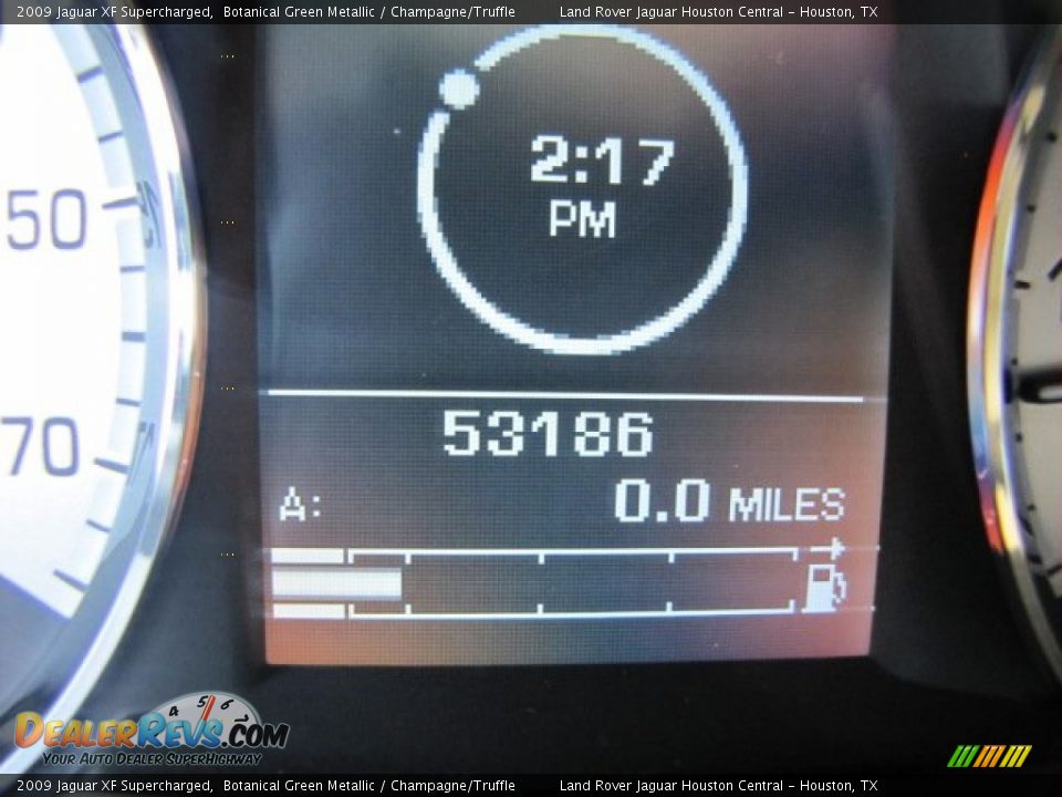 2009 Jaguar XF Supercharged Botanical Green Metallic / Champagne/Truffle Photo #18