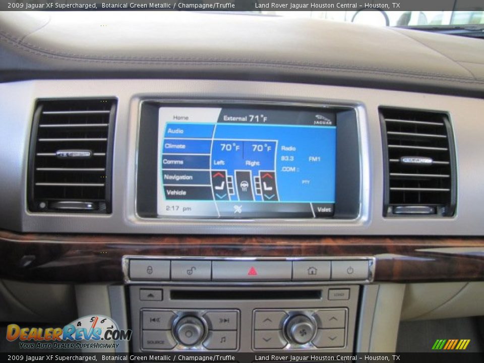 2009 Jaguar XF Supercharged Botanical Green Metallic / Champagne/Truffle Photo #19