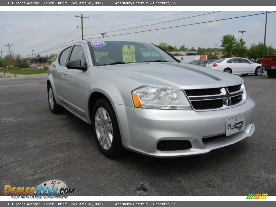 2011 Dodge Avenger Express Bright Silver Metallic / Black Photo #1